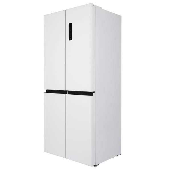 MAXZEN 冷蔵庫 415L 観音開き 大容量 霜取り不要 新生活 オフィス 家族 二人暮らし おしゃれ 冷蔵室ポケット 製氷皿 LEDディスプレイ 白 ホワイト 省エネ設計 薄型設計 庫内灯 フォースター 1保証 JR415ML01WH マクスゼン